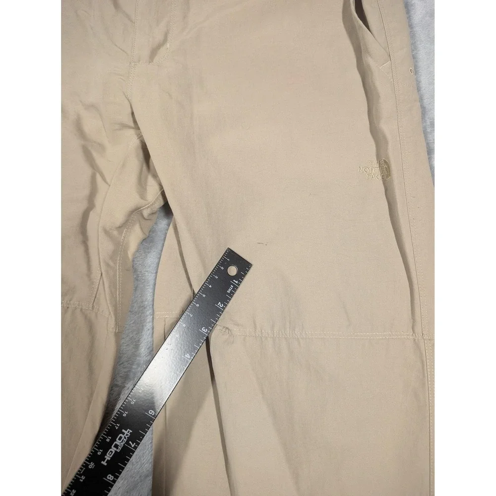 The North Face Pants Mens 36x30 Beige Nylon Hiking Outdoor Zip Pocket
